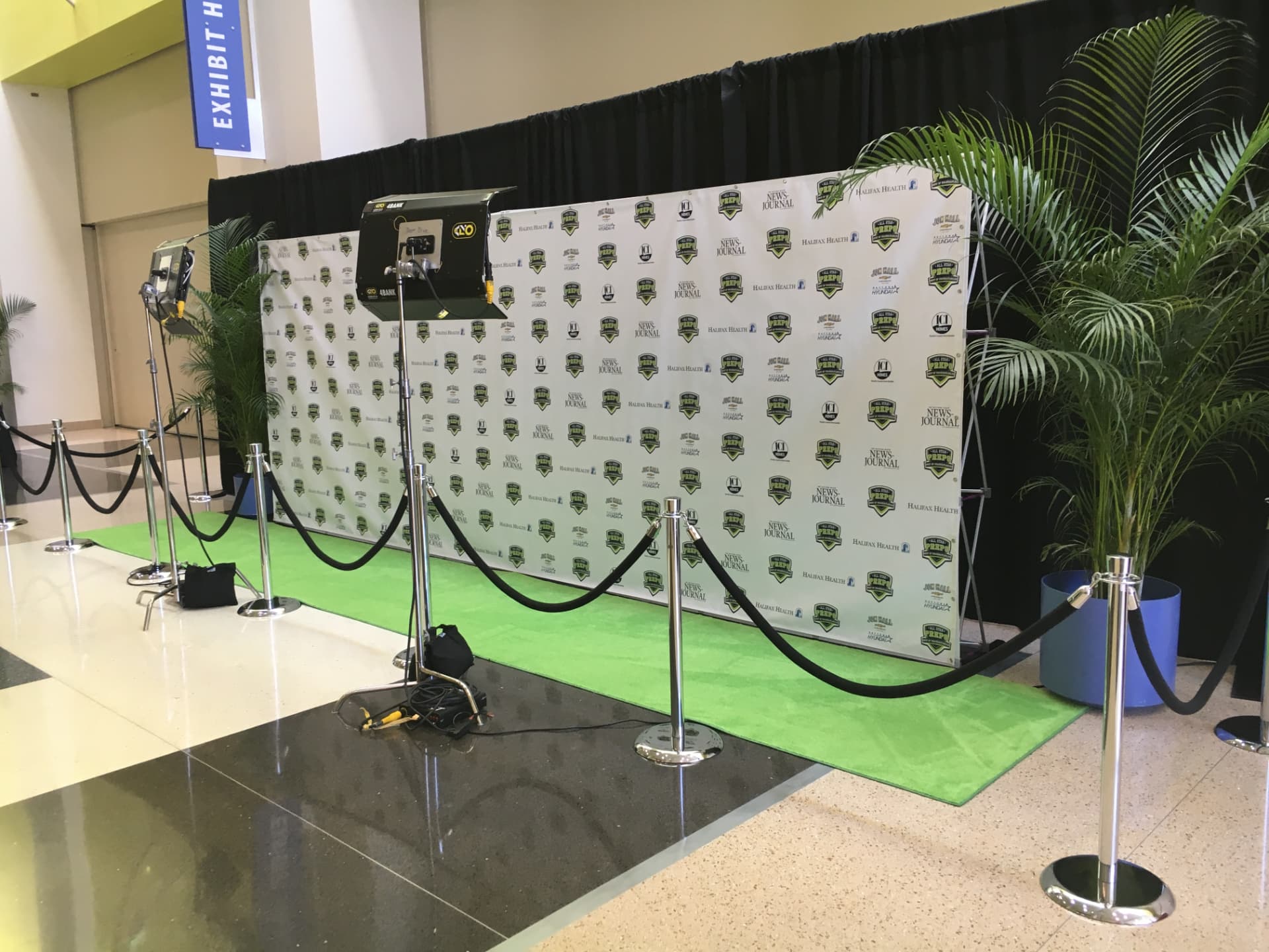 An outdoor expo activation set for guests