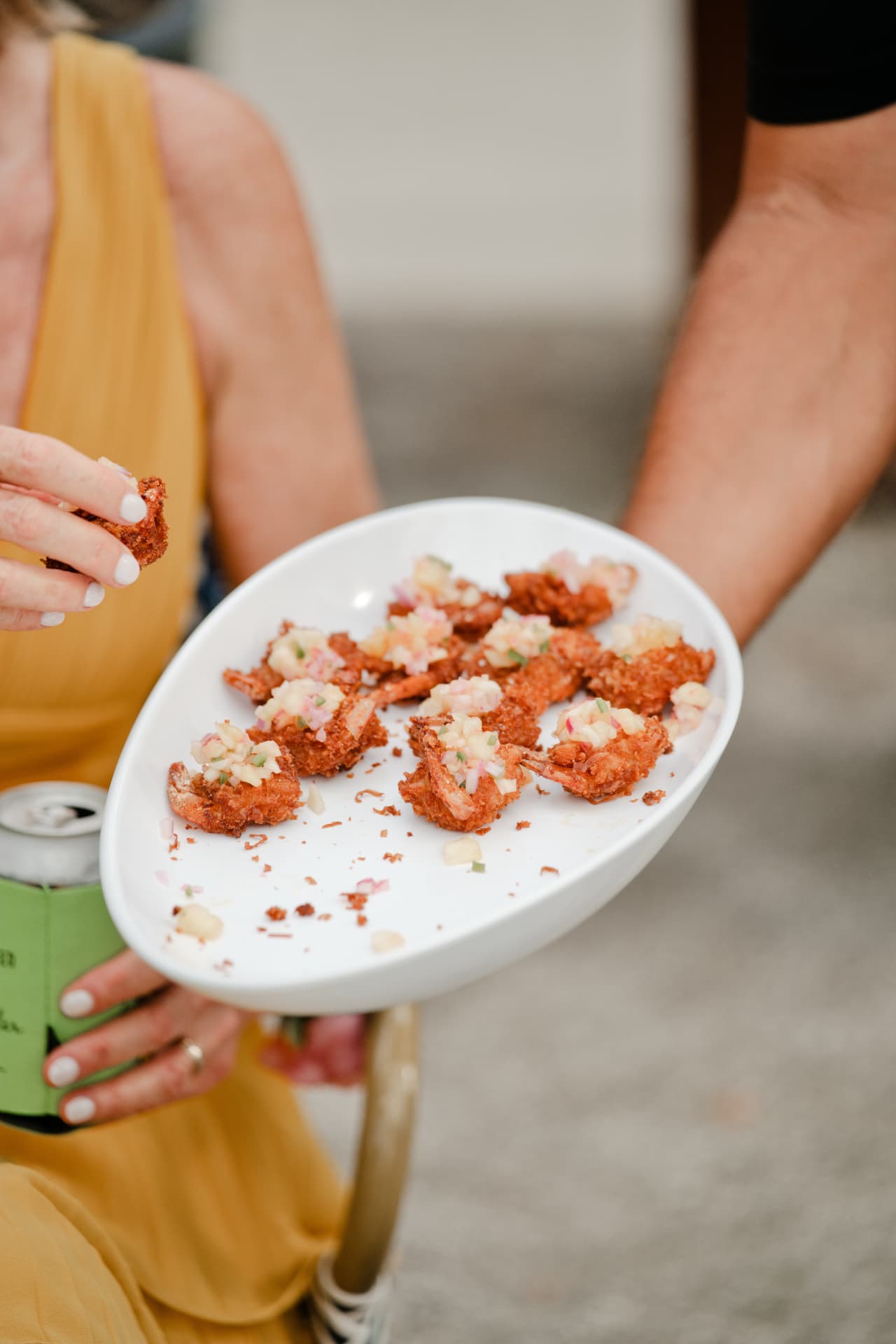 Passed hors d'oeuvres during cocktail hour