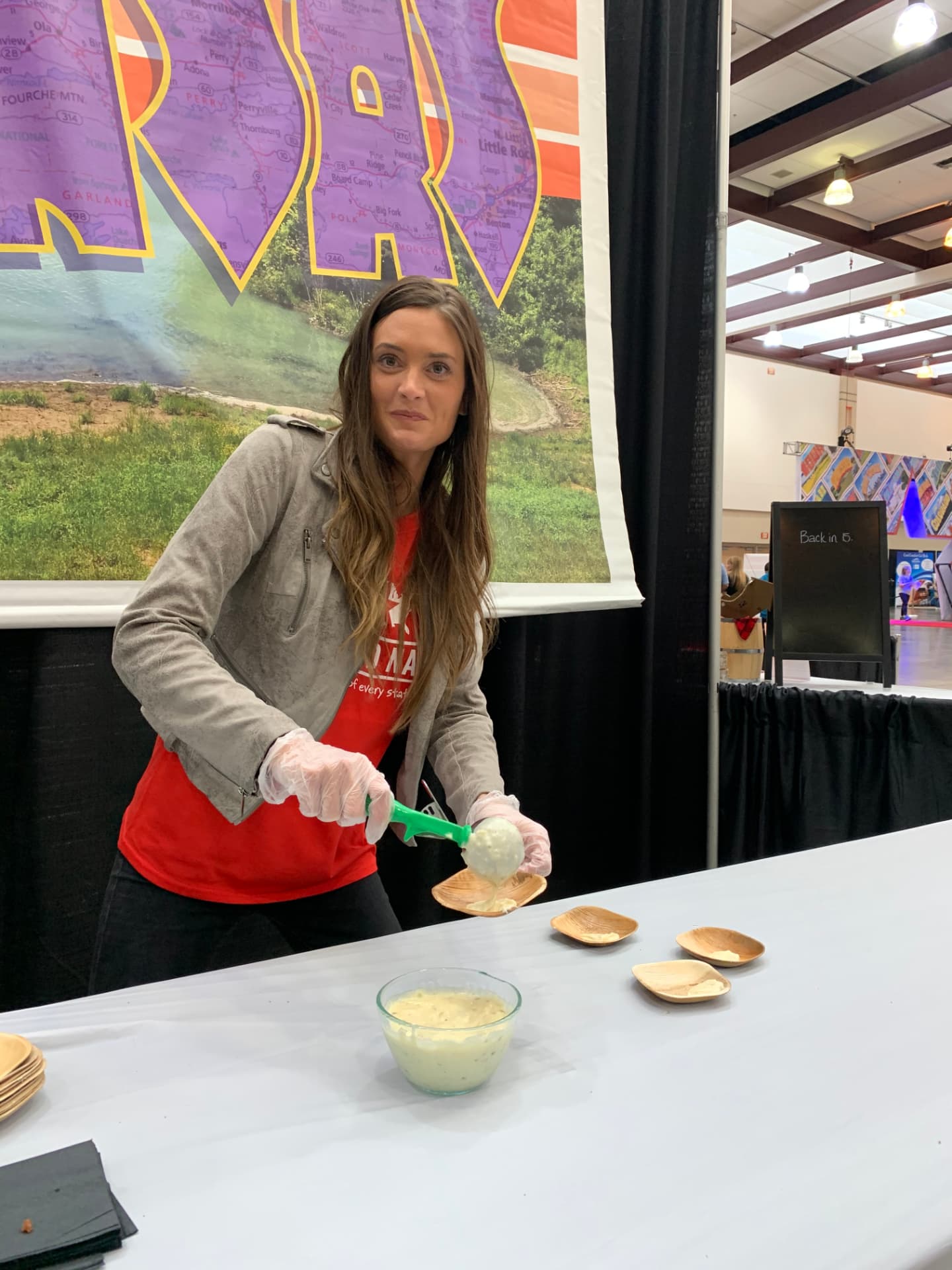 Onsite support at an event tasting station